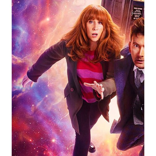 Doctor Who Catherine Tate Green Coat - Image 12