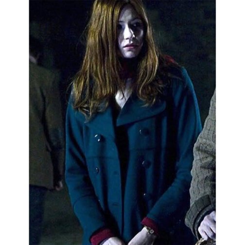 Doctor Who Season 5 Karen Gillan Aqua Coat - Image 5