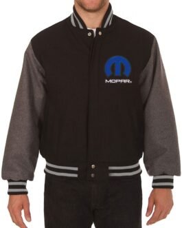 Varsity Dodge Mopar Wool Black and Grey Jacket