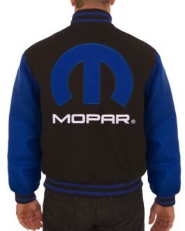 Varsity Dodge Mopar Embroidered Royal Blue and Black Jacket