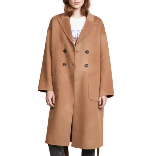 Dylan Brown Wool Coat - Image 3