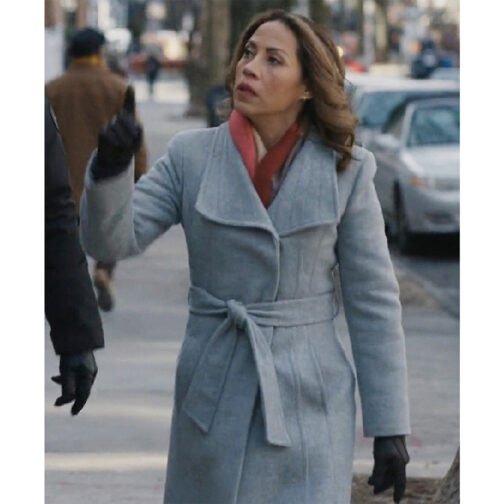 East New York Elizabeth Rodriguez Gray Coat - Image 2