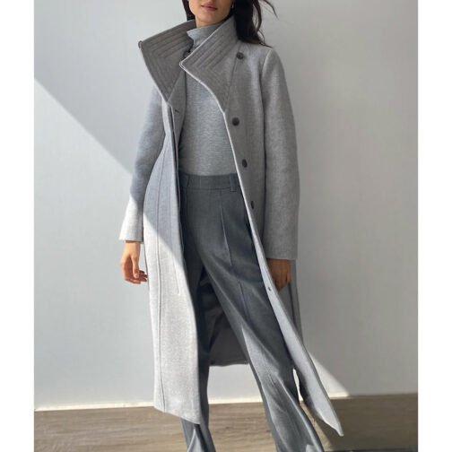 East New York Elizabeth Rodriguez Gray Coat - Image 4