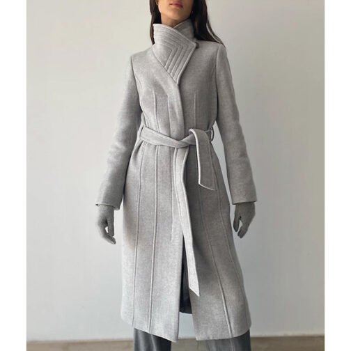 East New York Elizabeth Rodriguez Gray Coat - Image 5