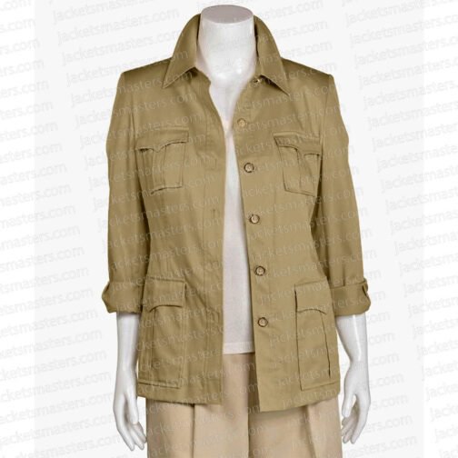 Laura Dern Jurassic World Dominion Brown Jacket - Image 4