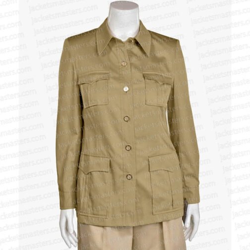 Laura Dern Jurassic World Dominion Brown Jacket