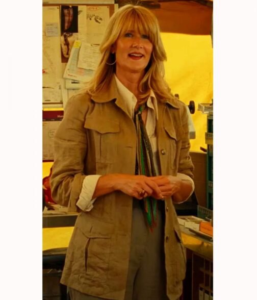 Laura Dern Jurassic World Dominion Brown Jacket - Image 2