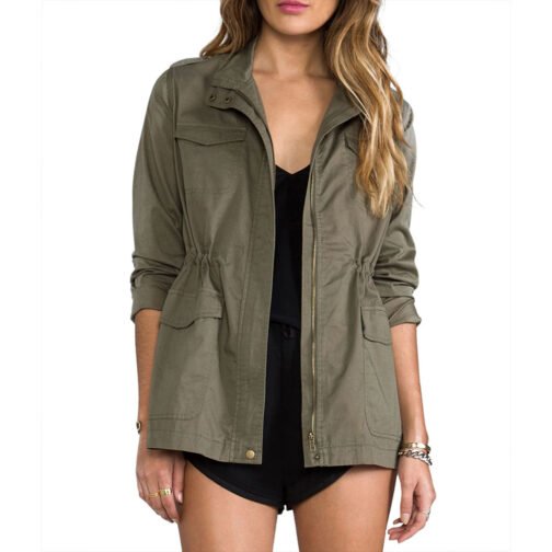 Locke & Key Sherri Saum Green Cotton Jacket