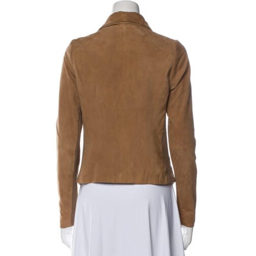 Arrow S04 Emily Bett Rickards Suede Jacket - Image 4