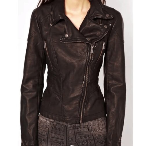 Pretty Little Liars S04 Shay Mitchell Brown Leather Jacket