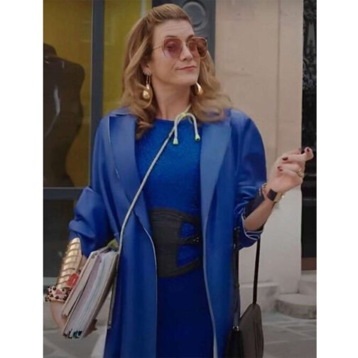 Emily in Paris Philippine Leroy-Beaulieu Blue Coat - Image 2