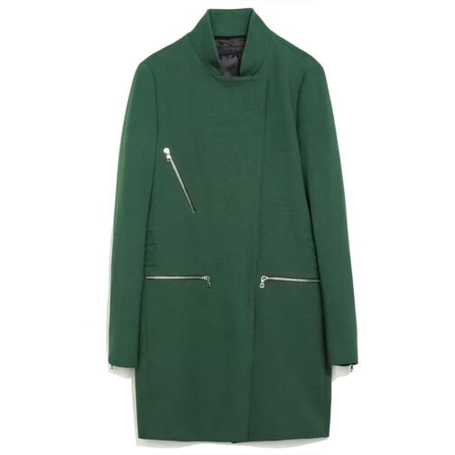 Bates Motel S03 Olivia Cooke Green Coat