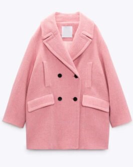 Wednesday Emma Myers Pink Coat