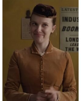 Millie Bobby Brown Enola Holmes 2 Velvet Jacket