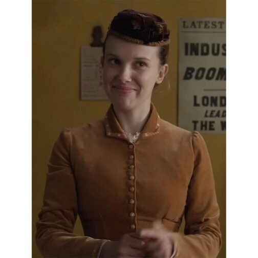 Millie Bobby Brown Enola Holmes 2 Velvet Jacket