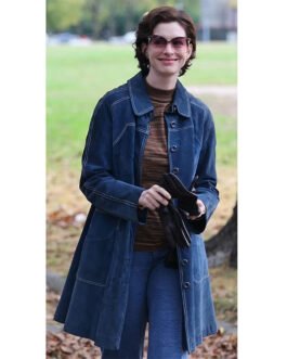 Armageddon Time Anne Hathaway Denim Blue Coat