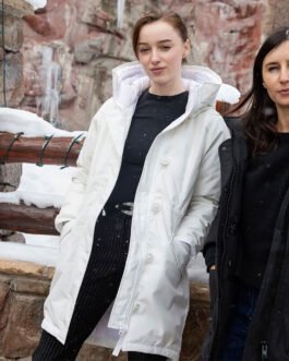 Fair Play Phoebe Dynevor White Coat