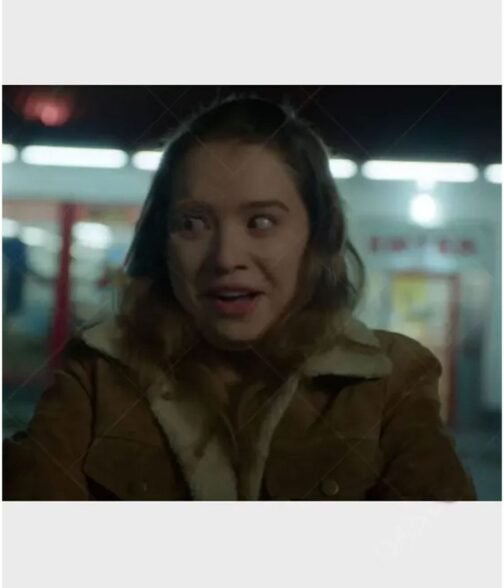 Fakes Emilija Baranac Brown Suede Leather Jacket - Image 2