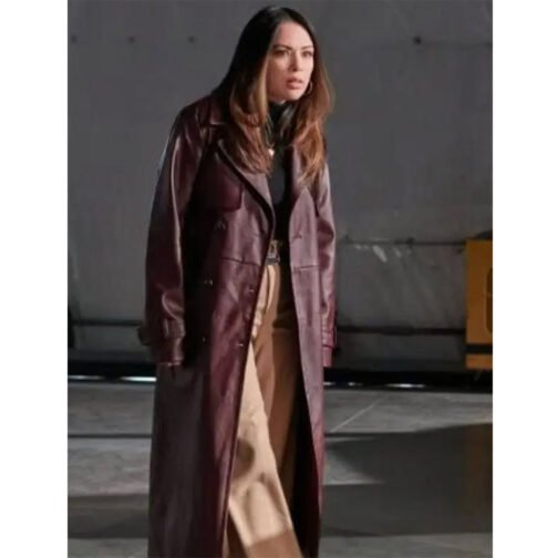 Family History Mysteries Buried Past Janel Parrish Trench Coat - Image 3