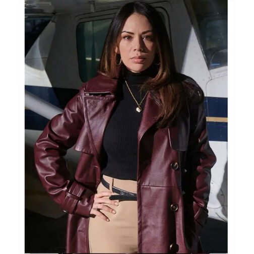 Family History Mysteries Buried Past Janel Parrish Trench Coat - Image 4