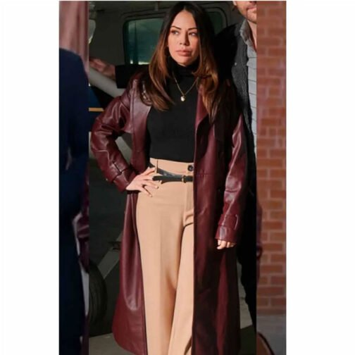 Family History Mysteries Buried Past Janel Parrish Trench Coat - Image 6