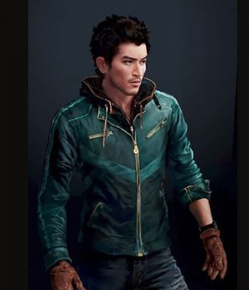 Ajay Ghale Far Cry Green Leather Jacket - Image 7