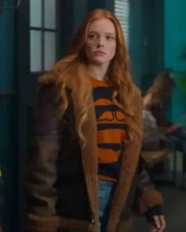 Abigail Cowen Fate Bloom S02 Shearling Leather Jacket