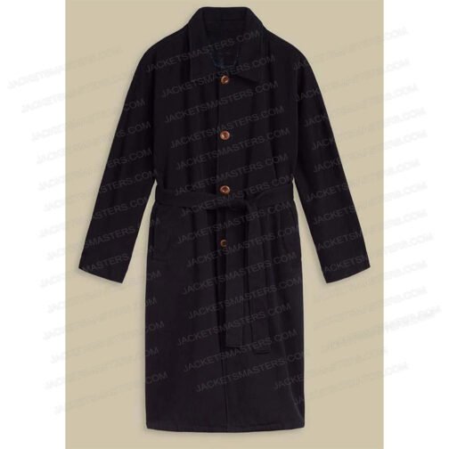 Hannah Van Der Westhuysen Fate S02 Black Wool Coat - Image 4