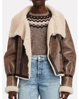 Fate Paulina Chávez Shearling Leather Jacket