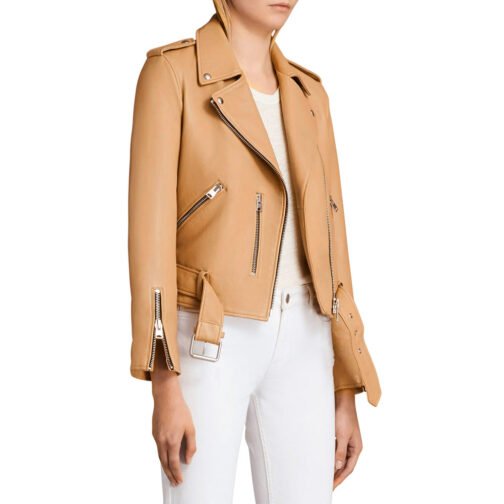 FBI Most Wanted Roxy Sternberg Tan Leather Jacket - Image 4