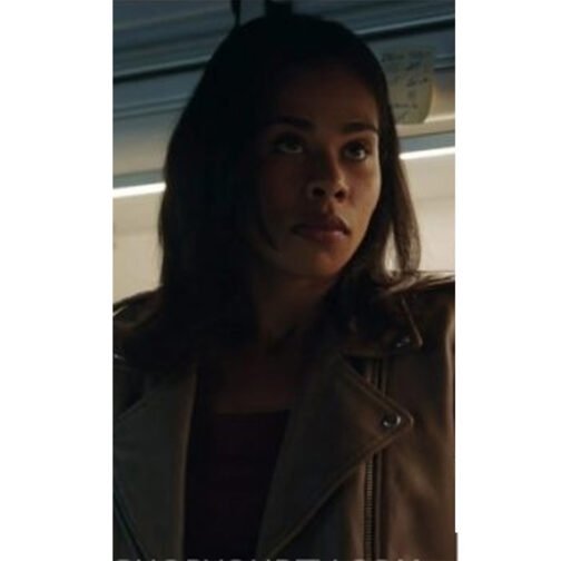 FBI Most Wanted Roxy Sternberg Tan Leather Jacket - Image 2