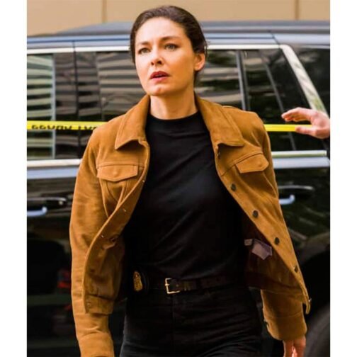 FBI Most Wanted S03 Alexa Davalos Suede Jacket - Image 8