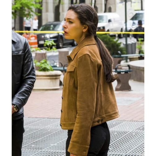 FBI Most Wanted S03 Alexa Davalos Suede Jacket - Image 9