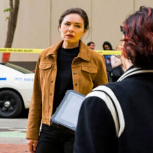 FBI Most Wanted S03 Alexa Davalos Suede Jacket - Image 10