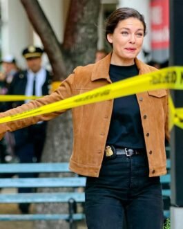 FBI Most Wanted S03 Alexa Davalos Suede Jacket