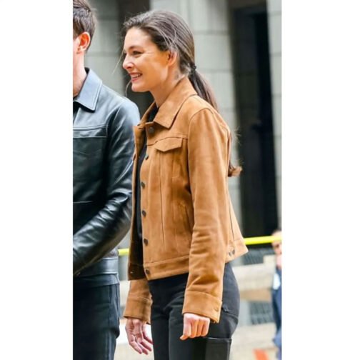 FBI Most Wanted S03 Alexa Davalos Suede Jacket - Image 11