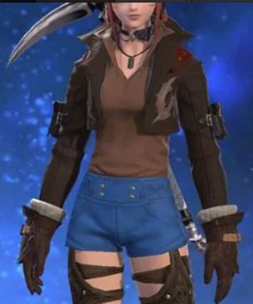 Final Fantasy 16 Gyuki Cropped Leather Jacket - Image 4