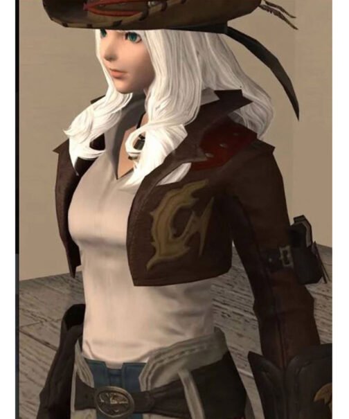 Final Fantasy 16 Gyuki Cropped Leather Jacket - Image 6