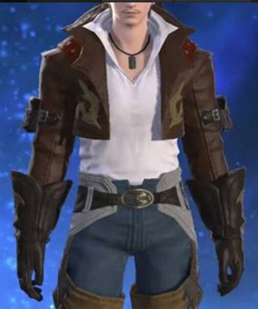 Final Fantasy 16 Gyuki Cropped Leather Jacket - Image 5
