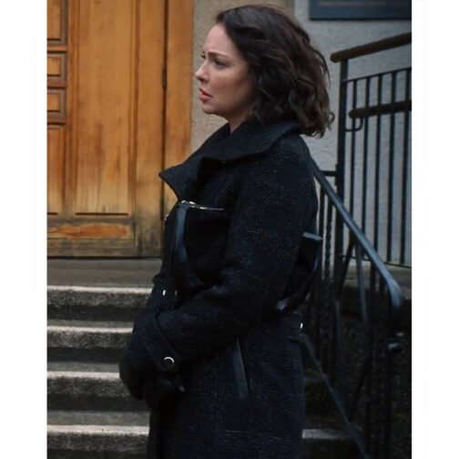 Firefly Lane Katherine Heigl Black Trench Coat - Image 3