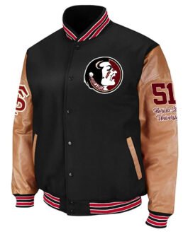 Florida State Seminoles Varsity Black and Brown Jacket