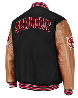Florida State Seminoles Varsity Black and Brown Jacket