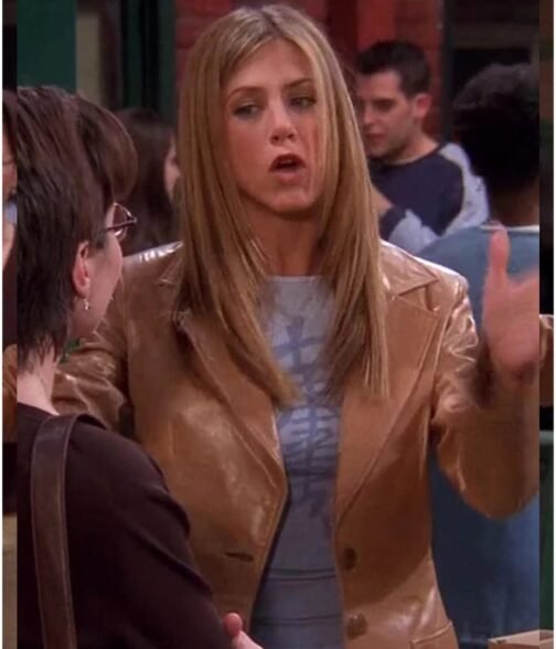 Friends S05 Jennifer Aniston Leather Blazer - Image 2