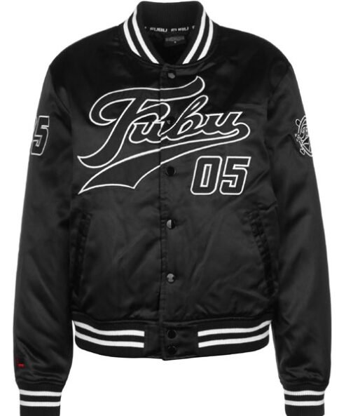 Women’s FUBU College Bomber Black Jacket