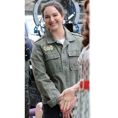 Gabriella Baldacchino Disenchanted Green Cotton Jacket - Image 6