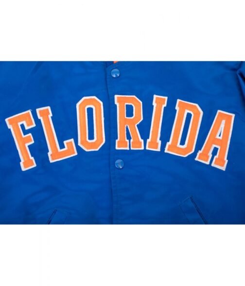 Florida Gators Blue Satin Jacket - Image 4