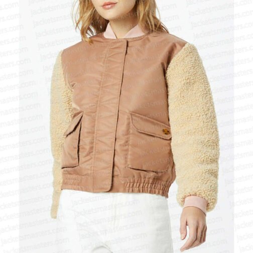 All American S04 GeffriMaya Teddy Bomber Jacket - Image 3