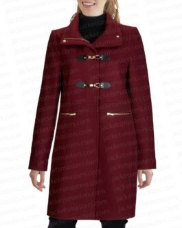 On My Block Paula Garcés Red Coat