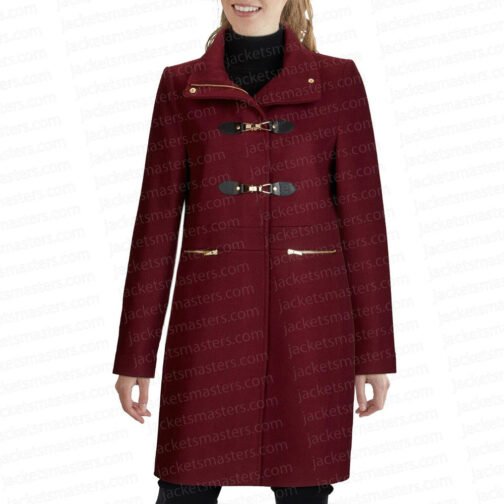 On My Block Paula Garcés Red Coat