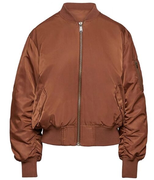 Nancy Drew S03 Leah Lewis Bomber Brown Jacket